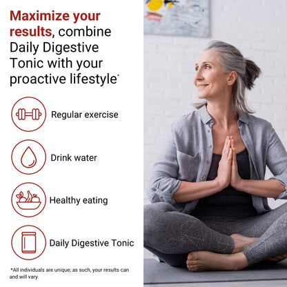 ACTIVATEDYOU Daily Digestive Tonic Kombucha - Support Healthy Digestion & Youthful, Long-Lasting Energy- Prebiotic Fiber, Probiotics, Postbiotics, Vitamin C, Berry Lemonade Flavor (30 Servings) - Maple Wellness Supplements