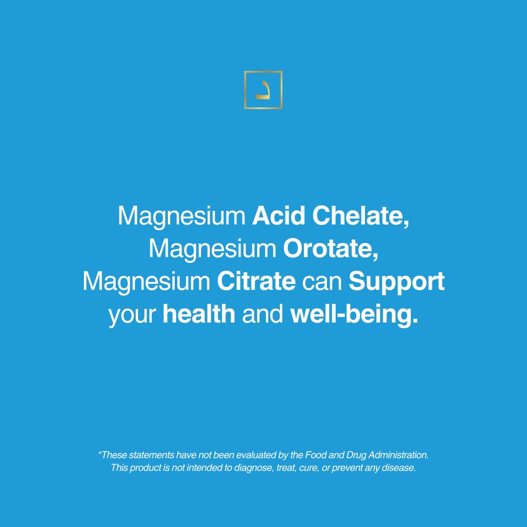Active Mg Magnesium Supplement – 300mg Elemental Magnesium + Zinc & B Vitamins – Muscle & Nerve Support – 90 Vegan Capsules - Maple Wellness Supplements