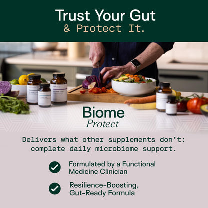 Adapt Naturals 4-in-1 Biome Protect Prebiotics, Probiotics Supplement Postbiotics & Polyphenols for Microbiome, Gut Health & Defense for Women & Men, 30 Day Supply - Maple Wellness Supplements