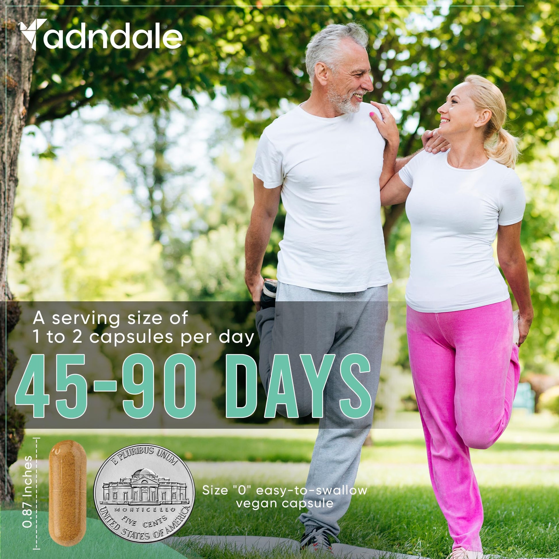 Adndale Liposomal NAD Supplement. Longevity Formula NMN Supplement Alternative. 90CT Advanced NAD+ Resveratrol - Maple Wellness Supplements