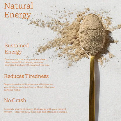 Aduna Organic Energy Superfood Blend | 100% Natural Stir-in Blend With 10+ Superfoods for Natural Energy, Focus & Reduced Tiredness | Vegan Powder for Yogurt, Juices, & Smoothies | 250g - Maple Wellness Supplements