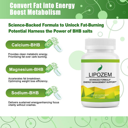 Advanced BHB Supplements, Support Natural Weight Management, Third-Party Tested, Vegan, Gluten Free, Non GMO, 60 Capsules - Maple Wellness Supplements