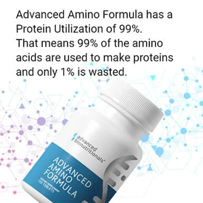 Advanced Bionutritionals – Advanced Amino Formula Tablets, Amino Acid Supplement, Build Muscle, Post Workout Recovery, Energy, Stamina, Non-GMO, - Maple Wellness Supplements
