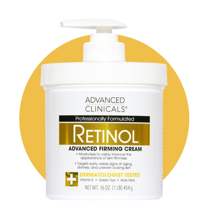 Advanced Clinicals Retinol Body Lotion & Face Moisturizer | Visible Anti Aging Skin Care Retinol Body Cream For Women & Men Targets Look Of Fine Lines - Maple Wellness Supplements