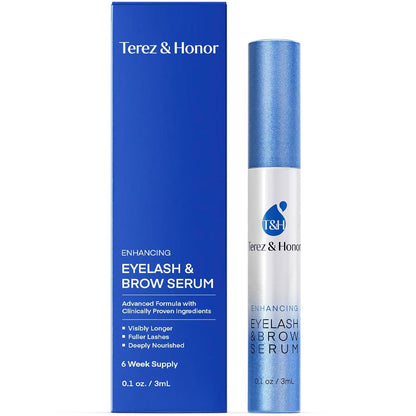 Advanced Eyelash Serum for Thicker, Longer Eyelashes and Eyebrows - Grow Luscious Lashes with Brow Enhancer (3mL) - Maple Wellness Supplements