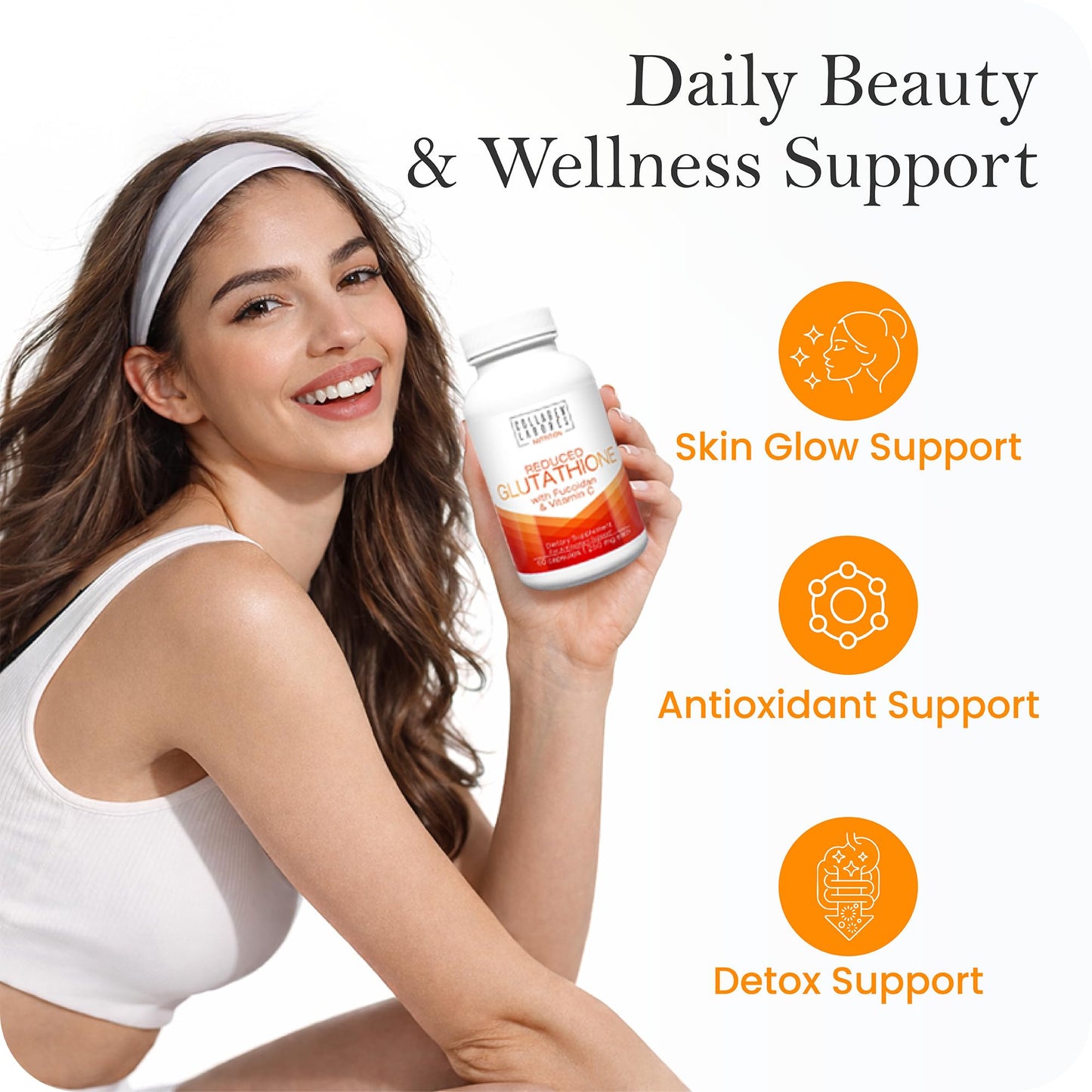 Advanced Glutathione Complex 500mg – with Fucoidan & Vitamin C – Antioxidant Support for Skin Glow, Detox & Immune Health – Non-GMO, Made in USA (60 Capsules) - Maple Wellness Supplements