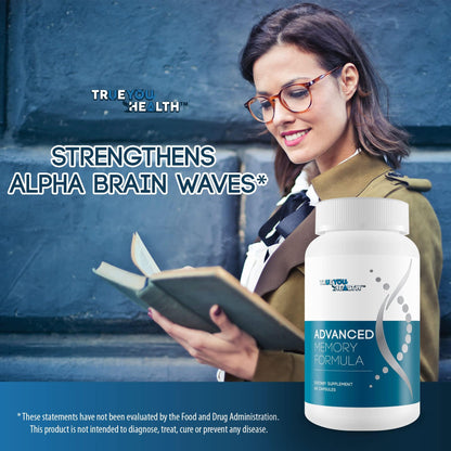 Advanced Memory Formula - by True You Health - Our Best Memory & Brain Formula - Formulated with Ginkgo Biloba and Other Premium Ingredients for Cognitive Performance, Focus, and Clarity - Maple Wellness Supplements