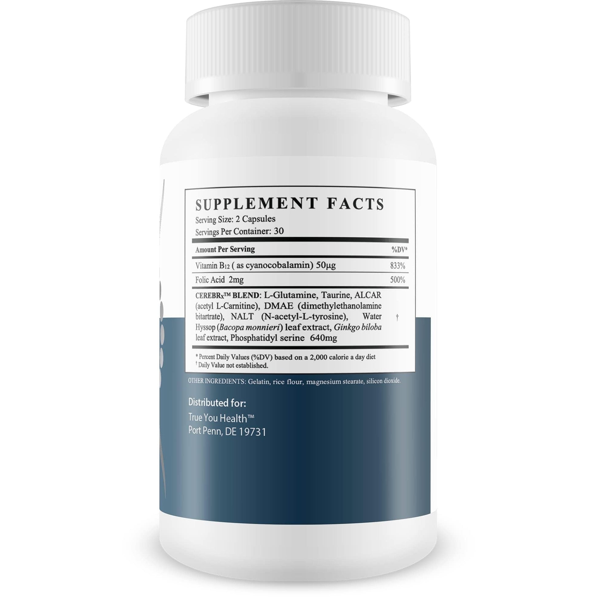 Advanced Memory Formula - by True You Health - Our Best Memory & Brain Formula - Formulated with Ginkgo Biloba and Other Premium Ingredients for Cognitive Performance, Focus, and Clarity - Maple Wellness Supplements