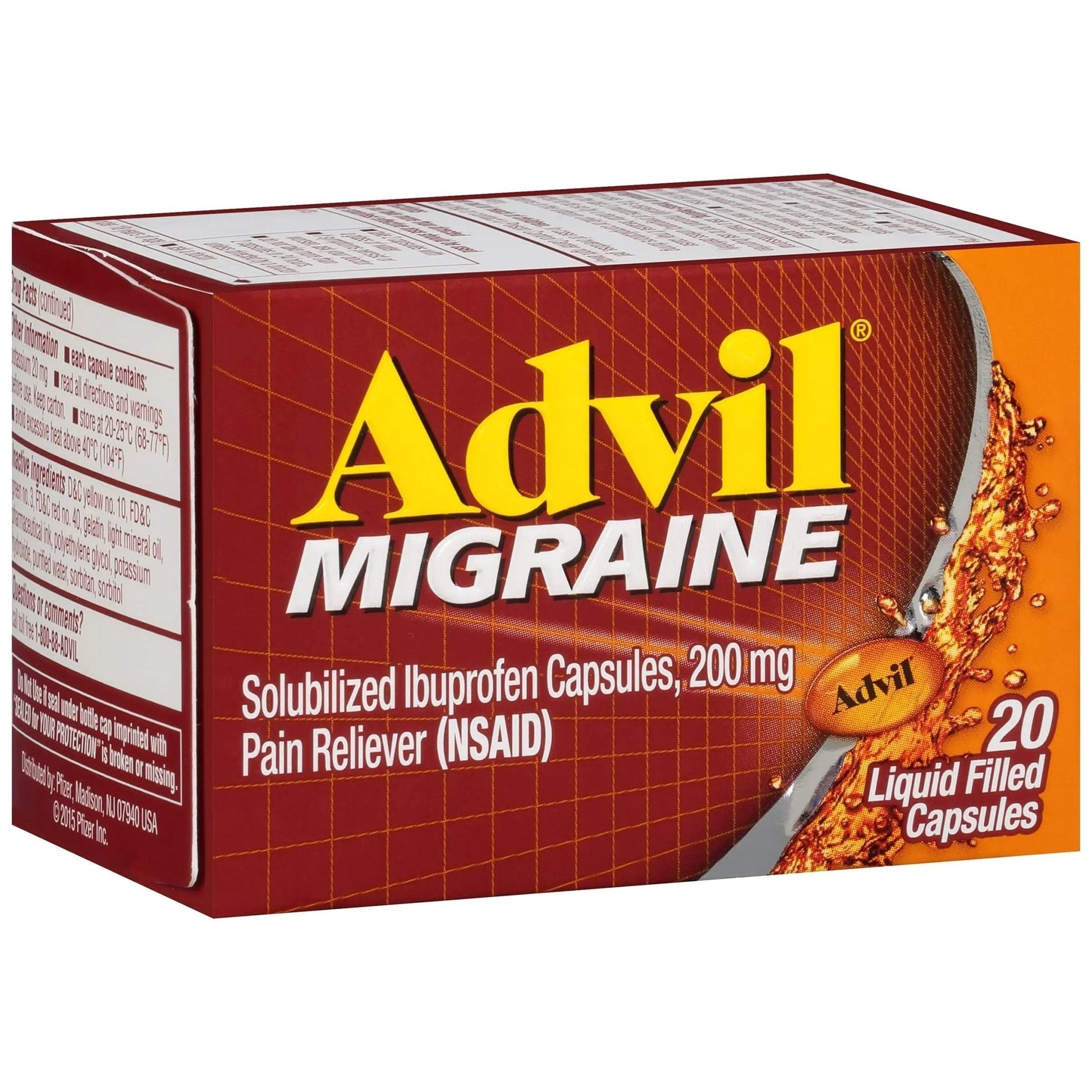 Advil 200 mg Liquid Filled Capsules 20 ea - Maple Wellness Supplements