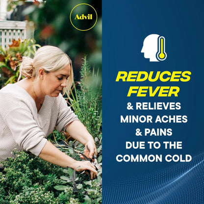 Advil Ibuprofen Coated Caplets Pain Reliever and Fever Reducer 200 Milligram 24Ct - Maple Wellness Supplements
