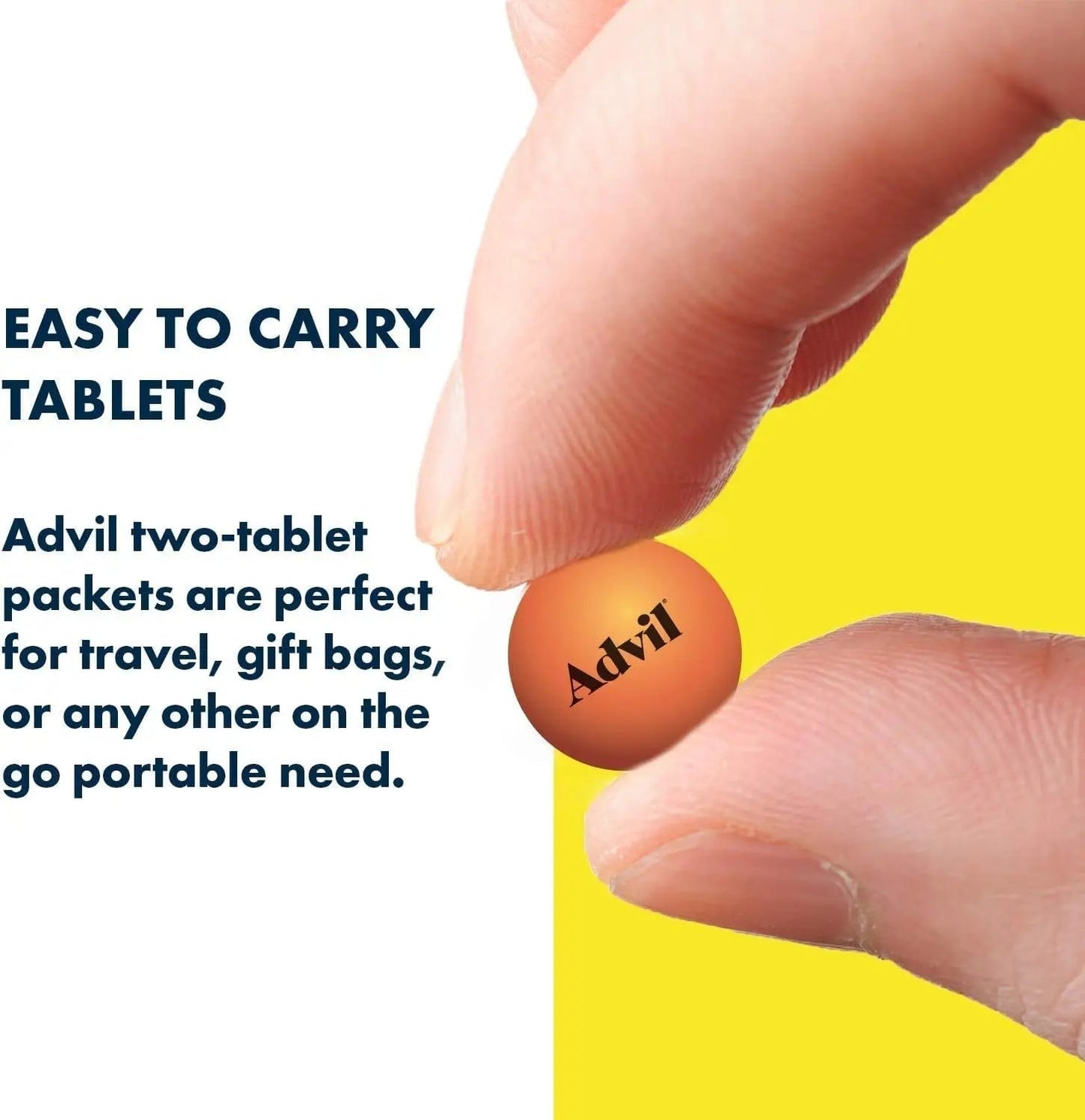 Advil Ibuprofen Tablets, 200 mg Pain Reliever/Fever Reducer (NSAID), 100 Tablets (50 Packets of 2 Tablets Each) - Maple Wellness Supplements