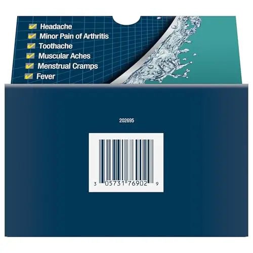 Advil Liqui-Gels minis Pain Reliever and Fever Reducer, Pain Medicine for Adults with Ibuprofen 200mg for Pain Relief - 50x2 Liquid Filled Capsules - Maple Wellness Supplements