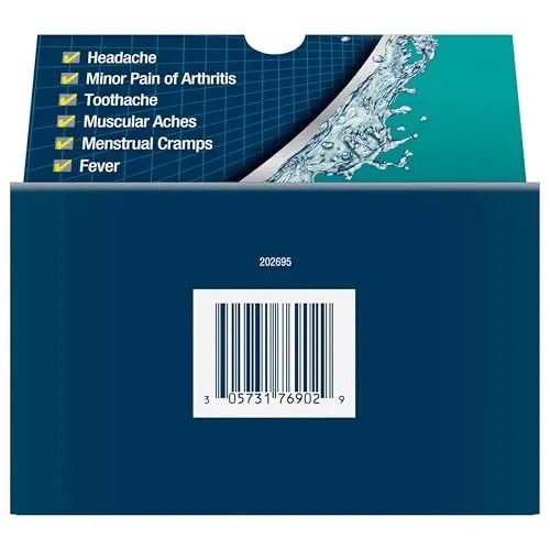 Advil Liqui-Gels minis Pain Reliever and Fever Reducer, Pain Medicine for Adults with Ibuprofen 200mg for Pain Relief - 50x2 Liquid Filled Capsules - Maple Wellness Supplements