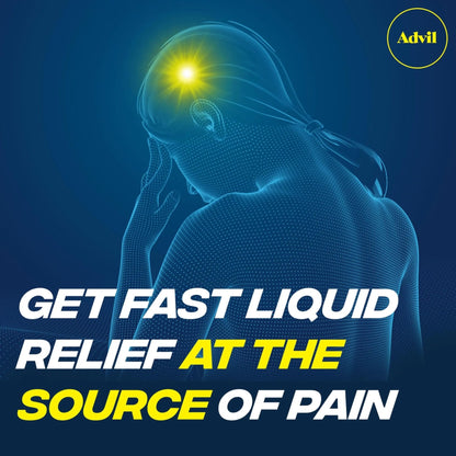 Advil Liqui-Gels Pain Reliever and Fever Reducer, Pain Medicine for Adults with Ibuprofen 200mg for Headache, Backache, Menstrual Pain and Joint Pain Relief - 180 Liquid Filled Capsules - Maple Wellness Supplements