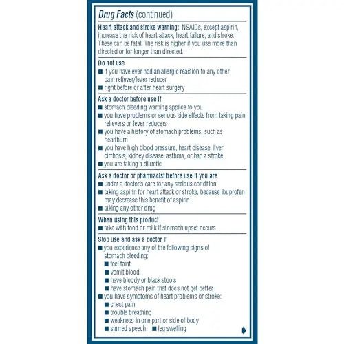 Advil Pain Reliever and Fever Reducer, Pain Relief Medicine with Ibuprofen 200mg for Headache, Backache, Menstrual Pain and Joint Pain Relief - 100 Coated Caplets - Maple Wellness Supplements