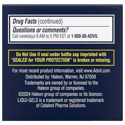 Advil PM Liqui-Gels Minis, 80 Liquid Filled Capsules - Maple Wellness Supplements
