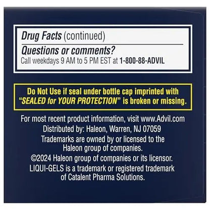 Advil PM Liqui-Gels Minis, 80 Liquid Filled Capsules - Maple Wellness Supplements