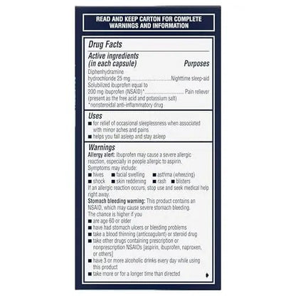 Advil PM Liqui-Gels Minis, 80 Liquid Filled Capsules - Maple Wellness Supplements
