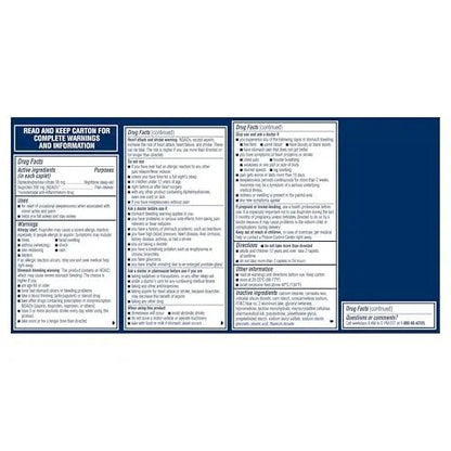 Advil PM Pain Reliever and Nighttime Sleep Aid, Pain Medicine with Ibuprofen for Pain Relief and Diphenhydramine Citrate for a Sleep Aid - 80 Coated Caplets - Maple Wellness Supplements