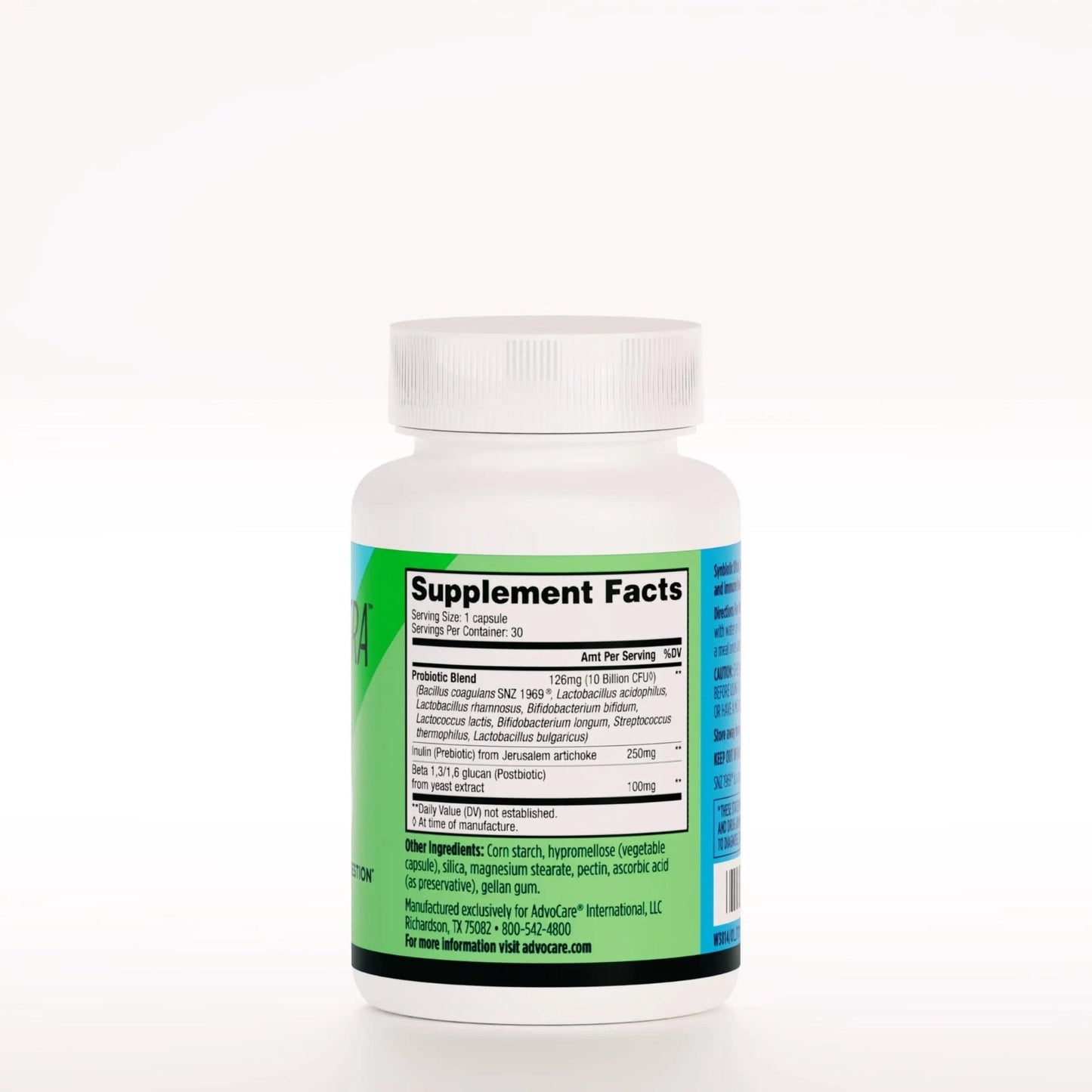 AdvoCare Synbiotic Ultra - Digestive & Gut Health Supplement - Offers Immune Support* - Includes Prebiotics, Probiotics & Postbiotics - 30 Capsules - Maple Wellness Supplements