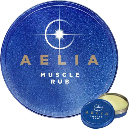 AELIA Muscle Rub - Coconut Oil, Vitamin E, Arnica, Ginger Root, Turmeric & Lavender – 1 oz - Maple Wellness Supplements