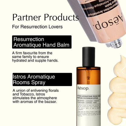 Aesop Resurrection Aromatique Hydrating Hand Wash | Gentle Non-Drying Hand Soap with Mandarin Rind, Rosemary, & Lavender - Maple Wellness Supplements