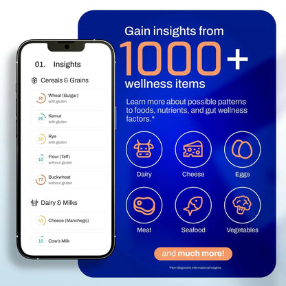 AFIL 1000+ Foods, Drinks, Vitamins, Gut, At-Home Wellness Test Kit, Trusted Hair Analysis for Adults & Kids, At-Home Health Non-Invasive, Gluten, Dairy Health Wellness Indicators - Maple Wellness Supplements