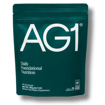 AG1 Greens Powder Refill Pouch – 75 Vitamins, Multivitamin & Probiotic | Gut Health Support | Vegan, Keto, Gluten Free | Athletic Greens Supplement - Pouch Only, Classic Formula - Maple Wellness Supplements