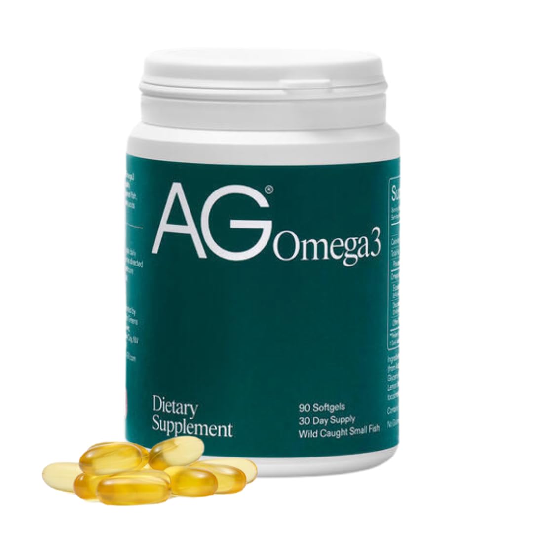 AG1 Omega 3 Fish Oil Softgels – 2000mg EPA & DHA from Wild-Caught Fish, Supports Heart, Brain & Joint Health | 90 Capsules | Athletic Greens Supplement - Maple Wellness Supplements