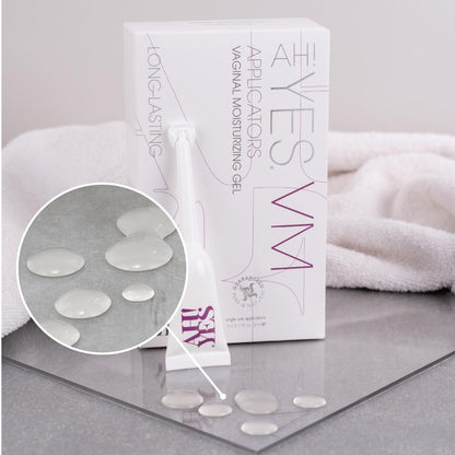 AH! YES® Long Lasting Vaginal Moisturizer for Vaginal Dryness, Water Based & Estrogen-Free, 6 Pre-Filled Applicators - Maple Wellness Supplements