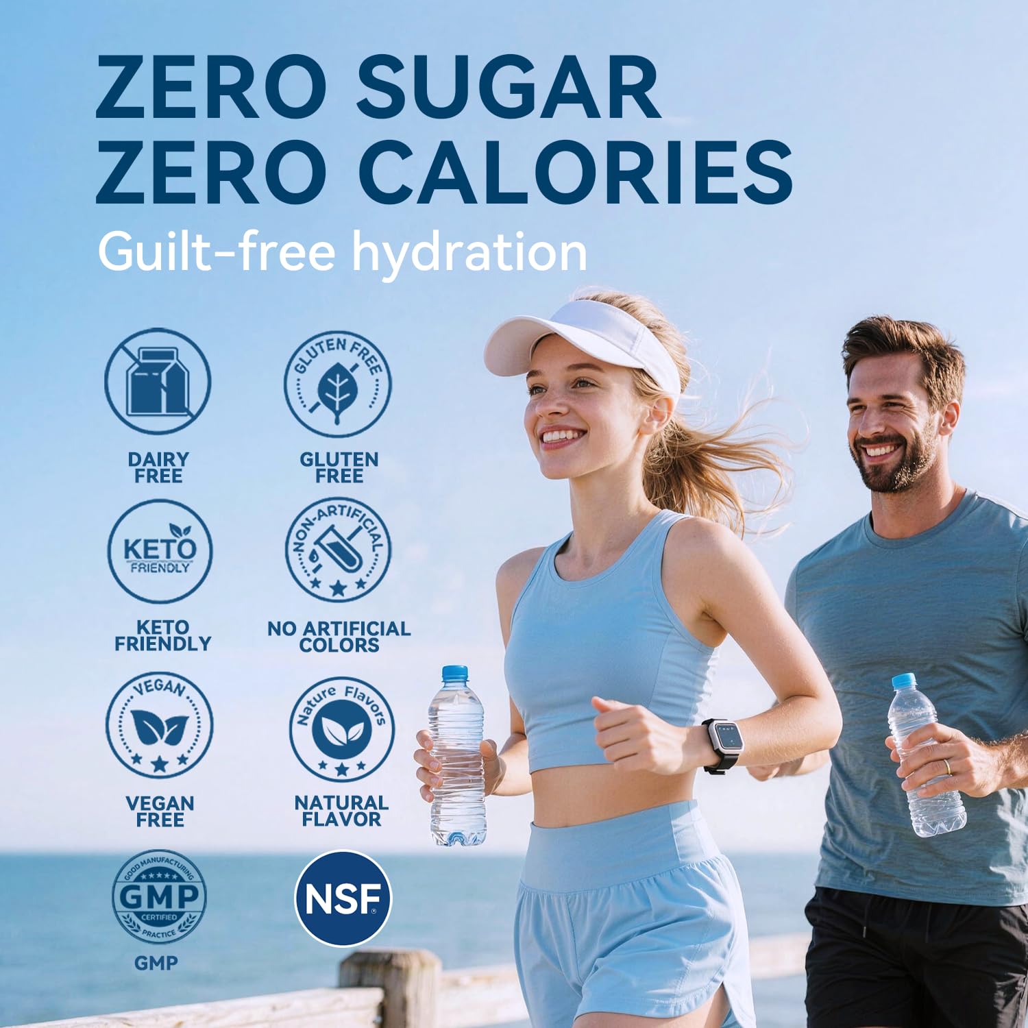 Aibiodi Electrolytes Powder Packets - Sugar Free & Zero Calorie Liquid Daily IV Drink Mix - Instant Hydration & Energy Supplement with 6 Electrolytes and 5 Vitamins - Maple Wellness Supplements