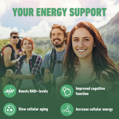 Airboy NAD Supplement with Nicotinamide Riboside Resveratrol & Quercetin 900 mg, NMNH Alternative for Men and Women Support Anti-Aging, Energy, Focus - 80 Capsules - Maple Wellness Supplements