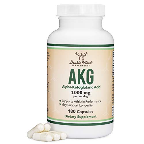 AKG Supplement (Alpha Ketoglutaric Acid) 1,000mg Per Serving (180 Capsules) Different - Maple Wellness Supplements