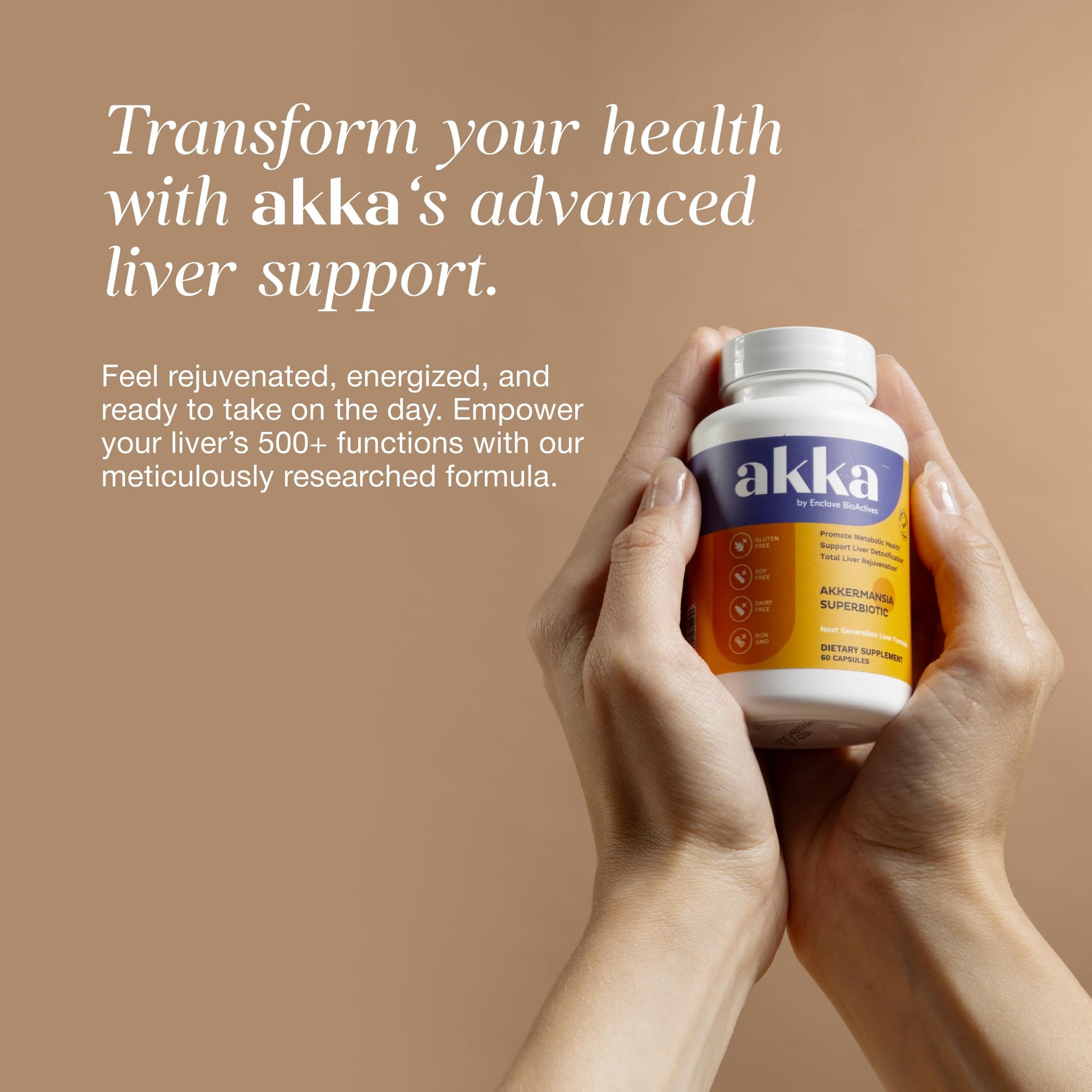 AKKA - Akkermansia Probiotic Liver Cleanse Detox & Repair - Liver Health Supplement for Energy, Digestion & Metabolism with Akkermansia Muciniphila (AKKA Superbiotics), - Maple Wellness Supplements