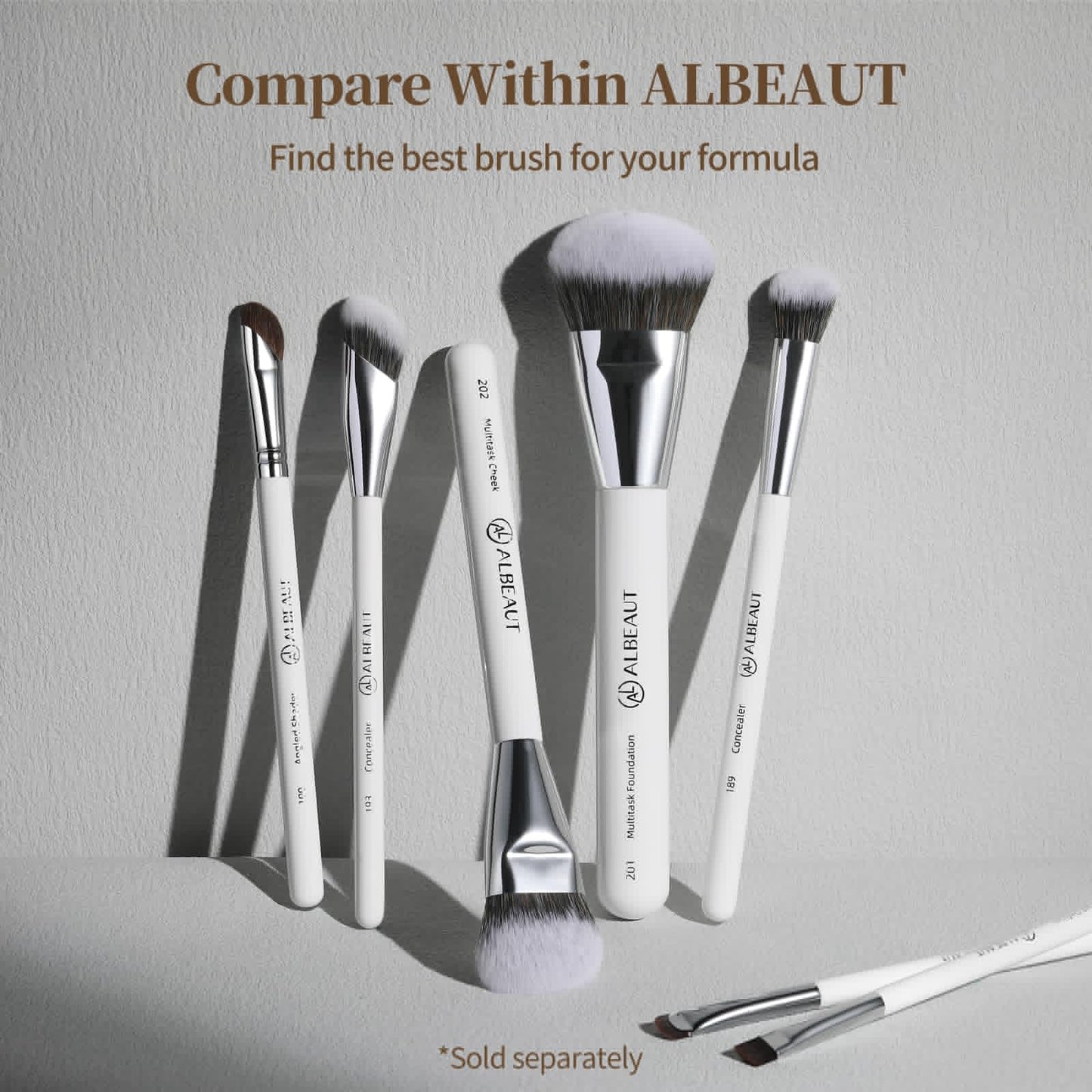 Albeaut Concealer Brush, Angled Under Eye Makeup Small Foundation Precision Face Blending Brush (193 concealer brush) - Maple Wellness Supplements