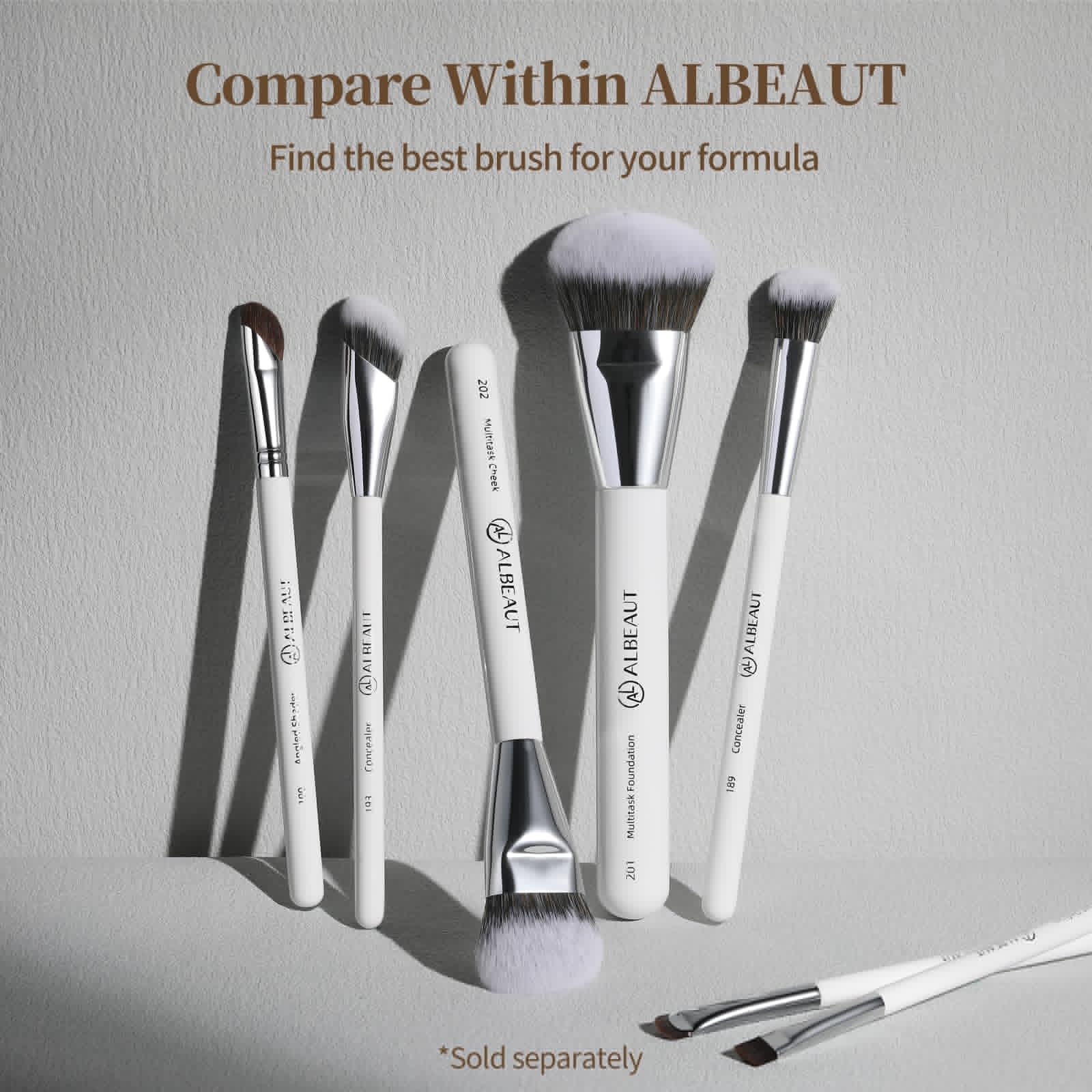 Albeaut Concealer Brush, Angled Under Eye Makeup Small Foundation Precision Face Blending Brush (193 concealer brush) - Maple Wellness Supplements