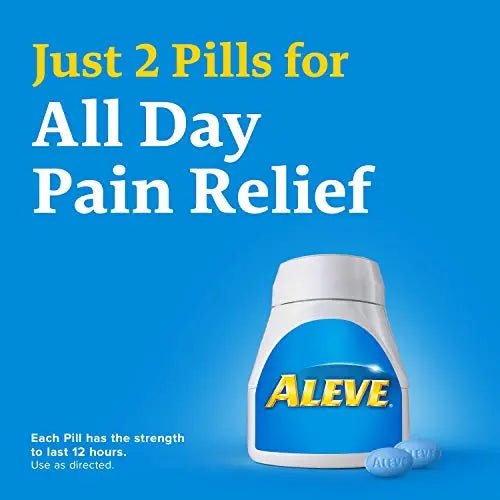 Aleve Caplets, Naproxen Sodium 220 mg (NSAID), Pain Reliever/Fever Reducer, 1 Orthopedic Surgeon Recommended, 270 Count - Maple Wellness Supplements