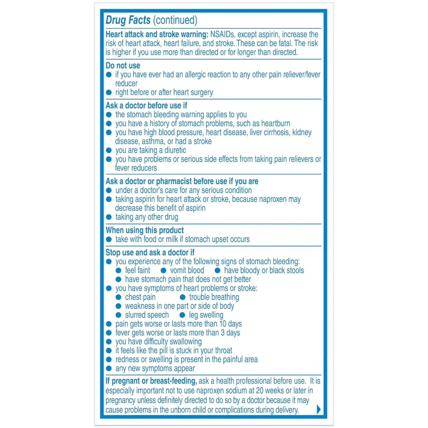 Aleve Pain Relief Naproxen Sodium Caplets ‐ 50 Count - Maple Wellness Supplements