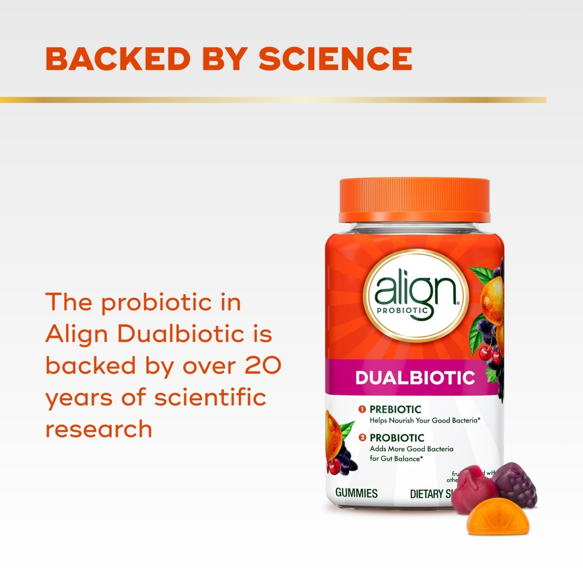 Align Dualbiotic, Prebiotics and Probiotics for Women and Men, Probiotics for Digestive Health, Prebiotics Help Nourish Good Bacteria - Maple Wellness Supplements