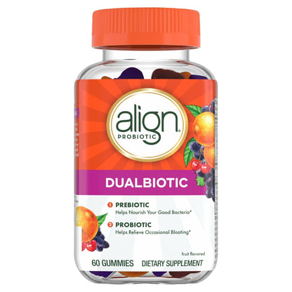 Align Dualbiotic, Prebiotics and Probiotics for Women and Men, Probiotics for Digestive Health, Prebiotics Help Nourish Good Bacteria - Maple Wellness Supplements