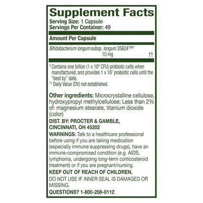 Align Probiotic, 24/7 Digestive Support*§, Probiotics for Women and Men, Probiotics for Digestive Health, Men and Womens Probiotic Capsules Help Relieve Occasional Bloating & Gas*, 49 Capsules - Maple Wellness Supplements