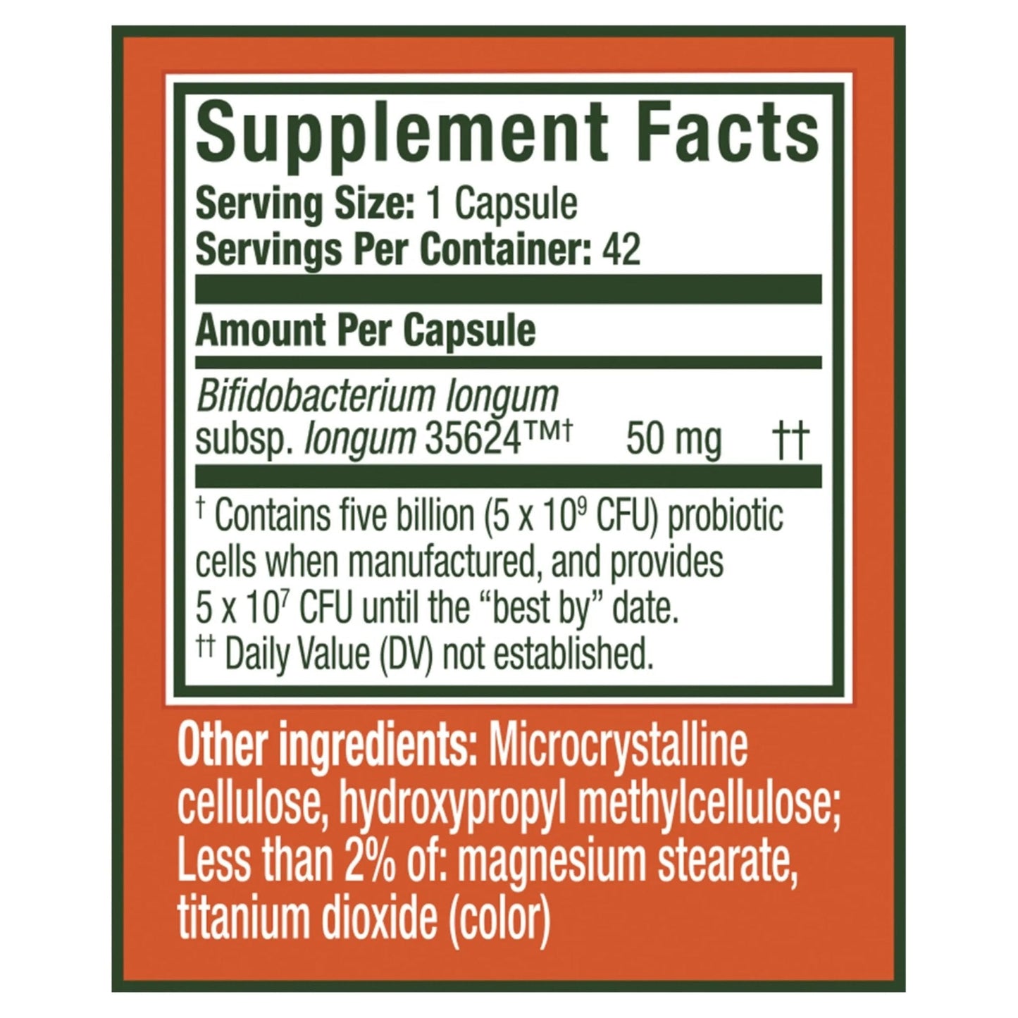 Align Probiotic, Extra Strength, Probiotics for Women and Men, Probiotics for Men, Probiotic Capsules have 5X CFUs, 42 Capsules - Maple Wellness Supplements