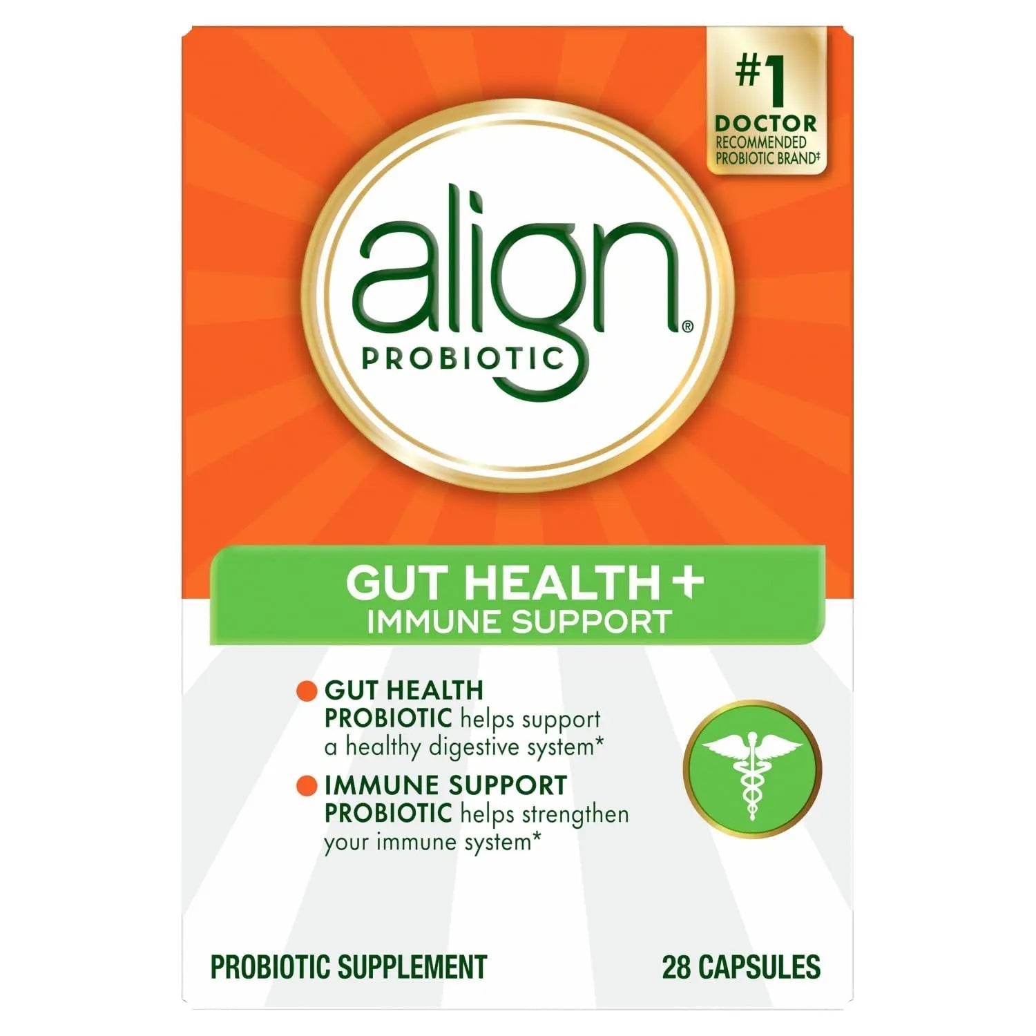 Align Probiotic, Gut Health + Immune Support Probiotic, Probiotics for Women and Men, Probiotics for Digestive Health and Immune Health, 1 Doctor Recommended Brand‡, 28 Capsules - Maple Wellness Supplements