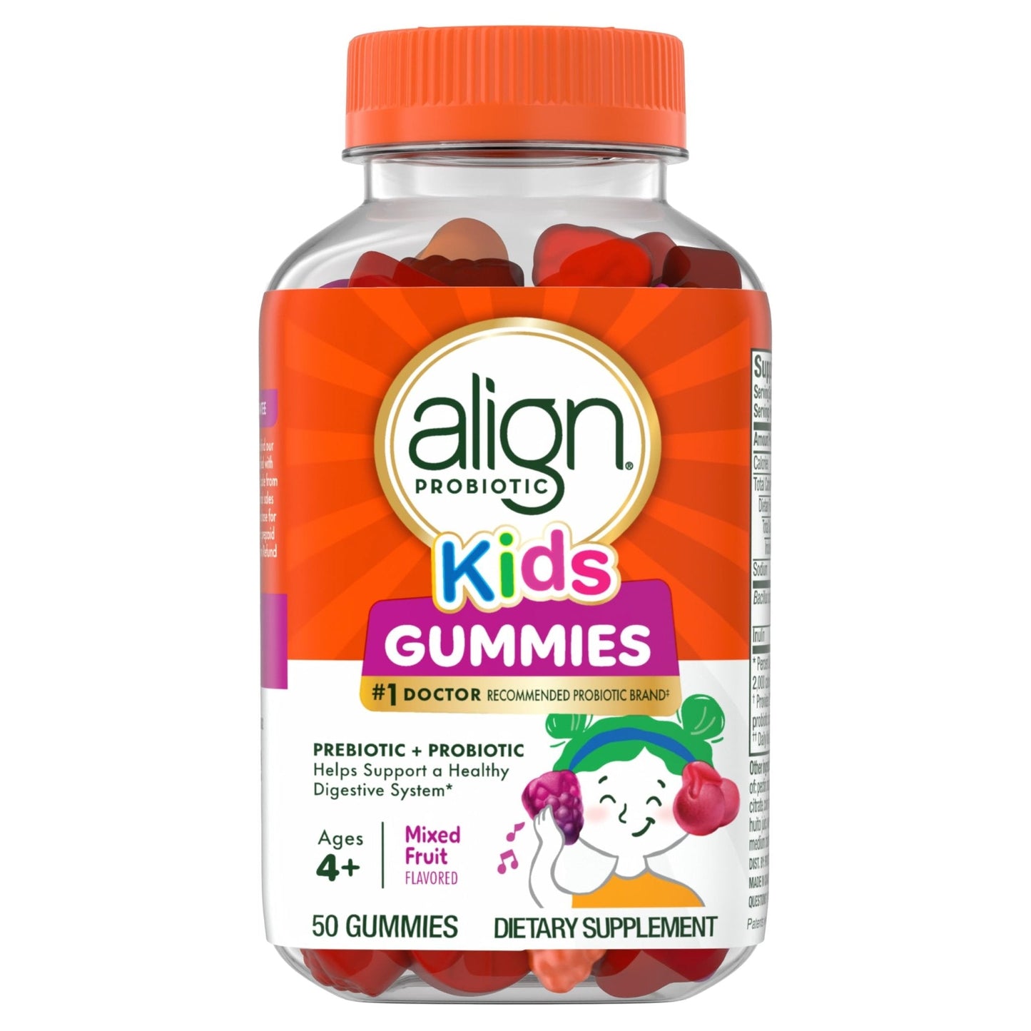 Align Probiotic, Kids Gummies, Prebiotic + Probiotic helps support a healthy digestive system*, 1 Doctor Recommended Probiotic Brand - Maple Wellness Supplements
