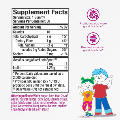 Align Probiotic, Kids Gummies, Prebiotic + Probiotic helps support a healthy digestive system*, 1 Doctor Recommended Probiotic Brand - Maple Wellness Supplements