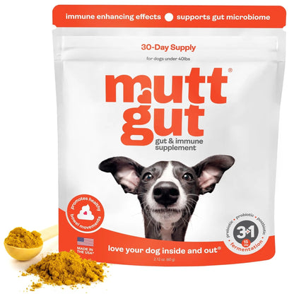 All-Natural 3-in-1 Dog Probiotic, Prebiotic, and Postbiotic Supplement Powder - Probiotics for Dogs with 135 Billion CFUs, Anti Diarrhea, Digestive Enzymes & Antioxidants (60g) - Maple Wellness Supplements