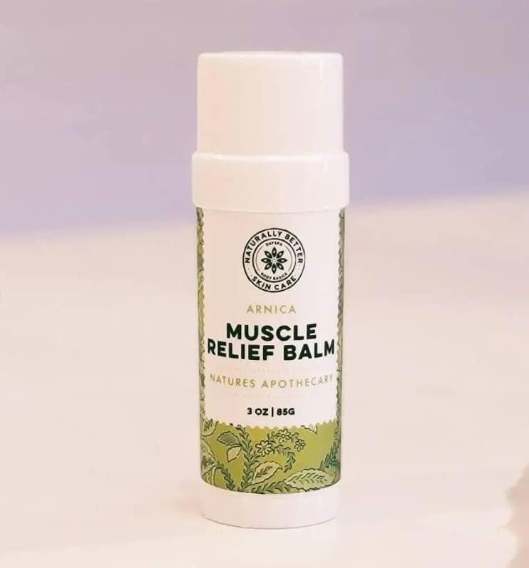 All-Natural Arnica Muscle Balm - Plant-Based Topical swelling and bruising Relief | Essential Oils & Menthol soothes and cools sore muscles, Hypoallergenic & Paraben-Free, Made in USA - Maple Wellness Supplements
