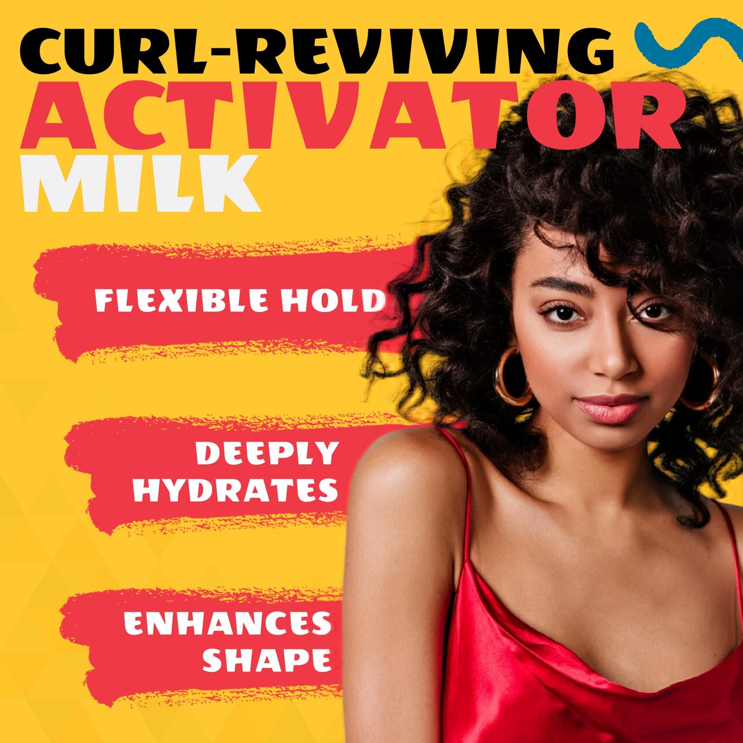AllDay Locks Classic Easy Care Curl Activator - Activator Product for Curly Hair, Defines & Moisturizes Strands, Milky Cream Product for Men and Women, Easy Curling and Styling - 7.7 oz Bottle - Maple Wellness Supplements