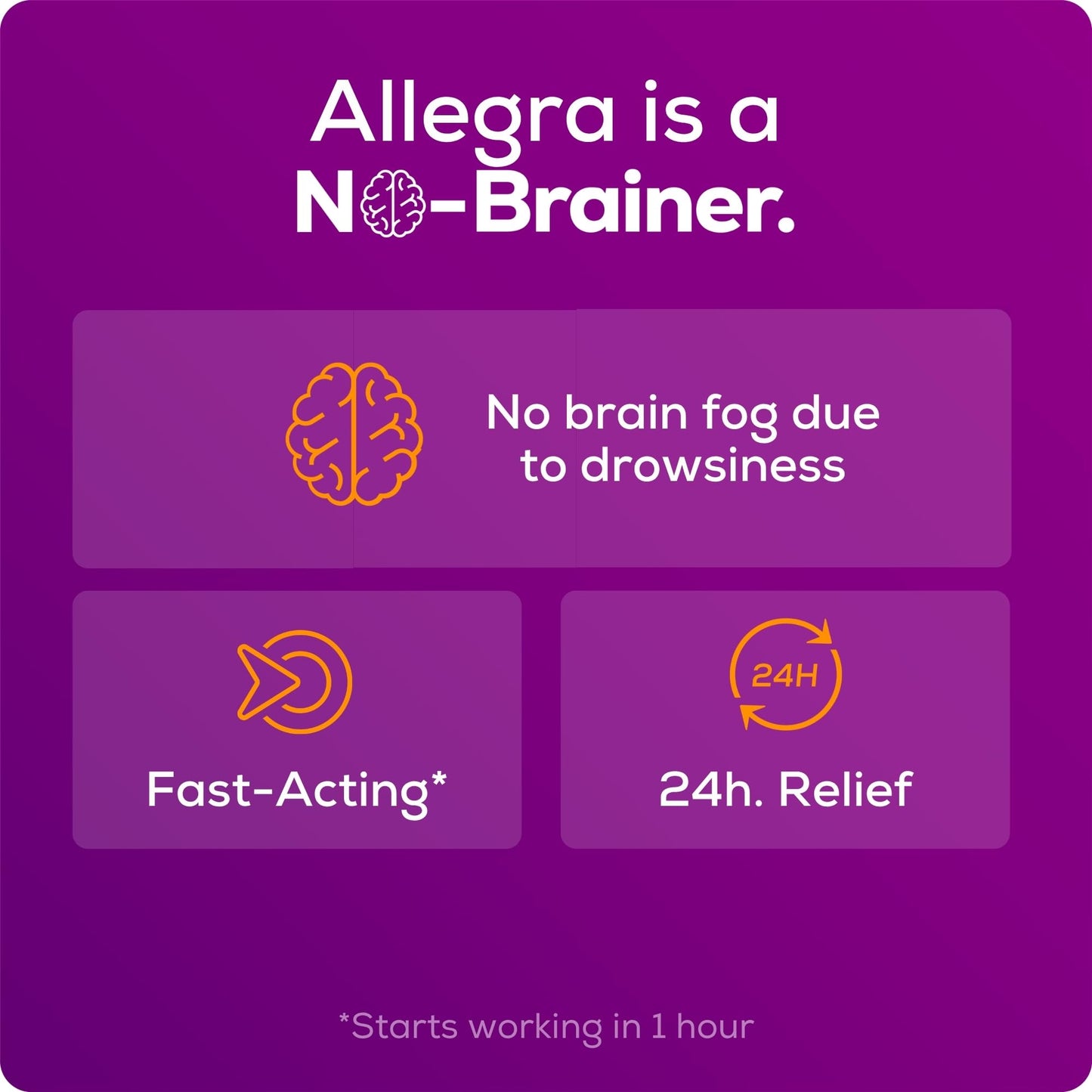 Allegra Adult 24-Hour Allergy Relief Gelcaps, Non-Drowsy Indoor and Outdoor Allergy Medicine, 180 mg Fexofenadine HCI Antihistamine Pill, 60 Count Plus 1 Count Travel Pack - Maple Wellness Supplements