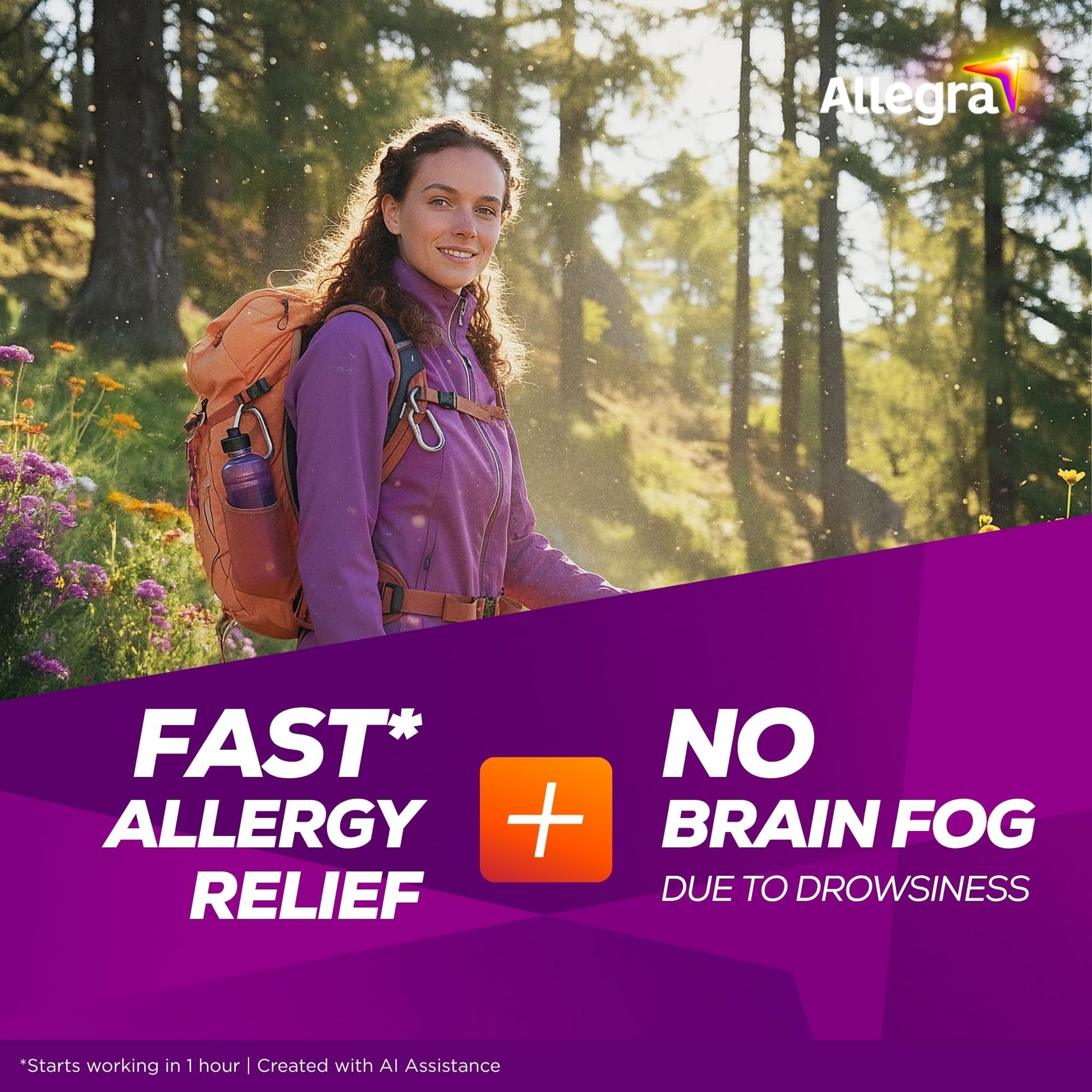 Allegra Adult 24-Hour Allergy Relief Tablets, Non-Drowsy Indoor and Outdoor Allergy Medicine, 180 mg Fexofenadine HCI Antihistamine Pill, 30 Count Plus 1 Count Travel Pack - Maple Wellness Supplements